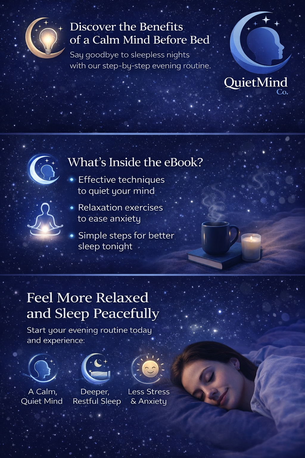 Quiet Mind Co - How to Stop Overthinking at Night