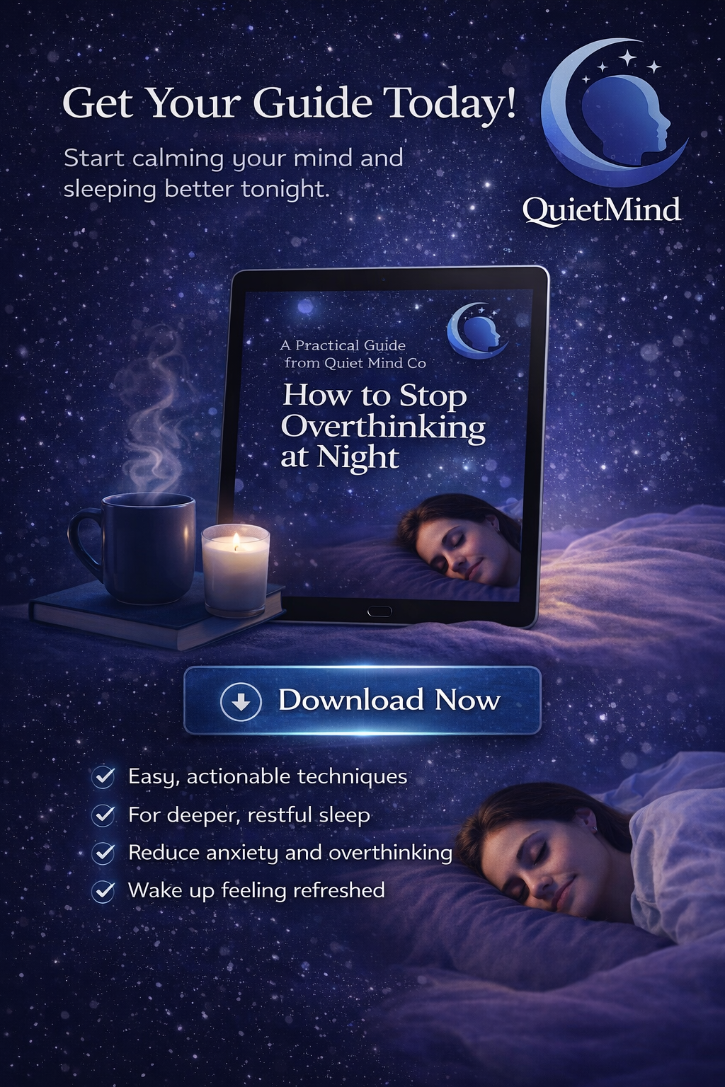 Quiet Mind Co - How to Stop Overthinking at Night