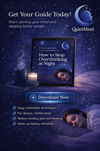 Quiet Mind Co - How to Stop Overthinking at Night